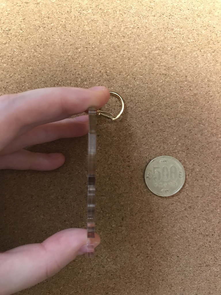 尾+谷アクリルキーホルダー