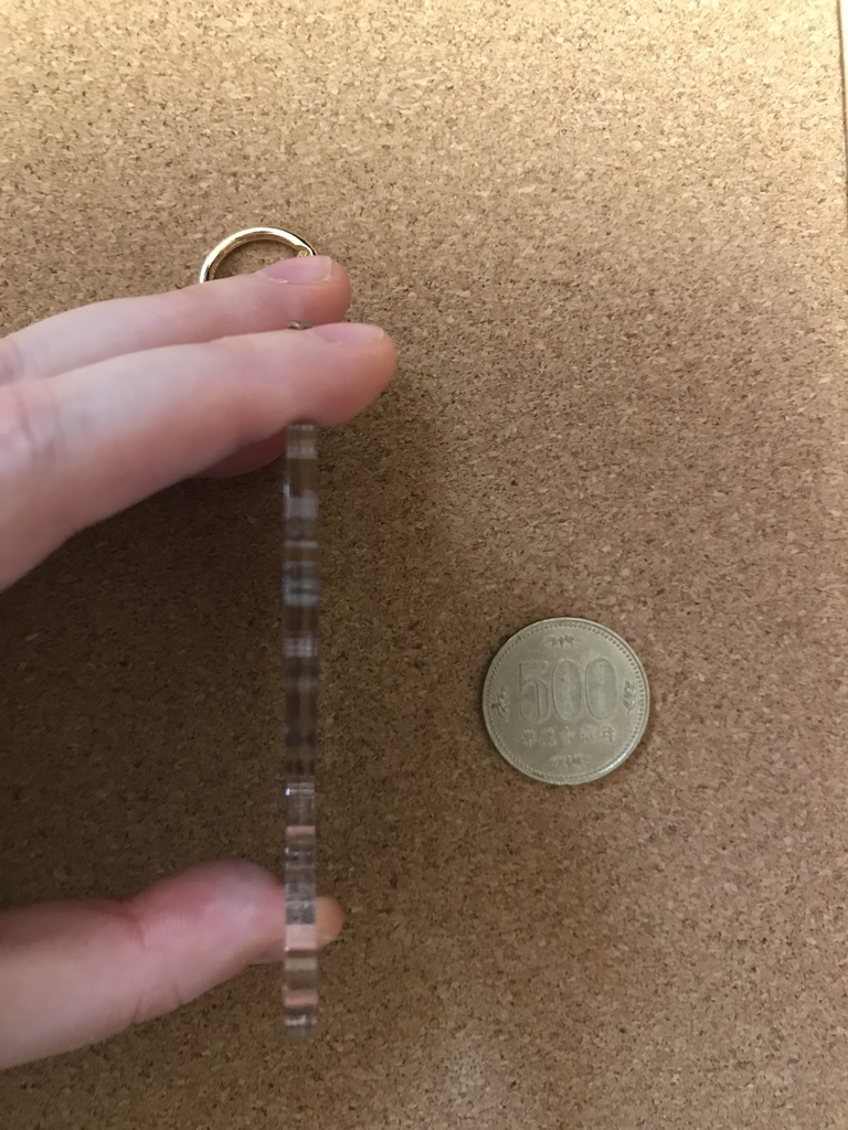 鯉+月アクリルキーホルダー