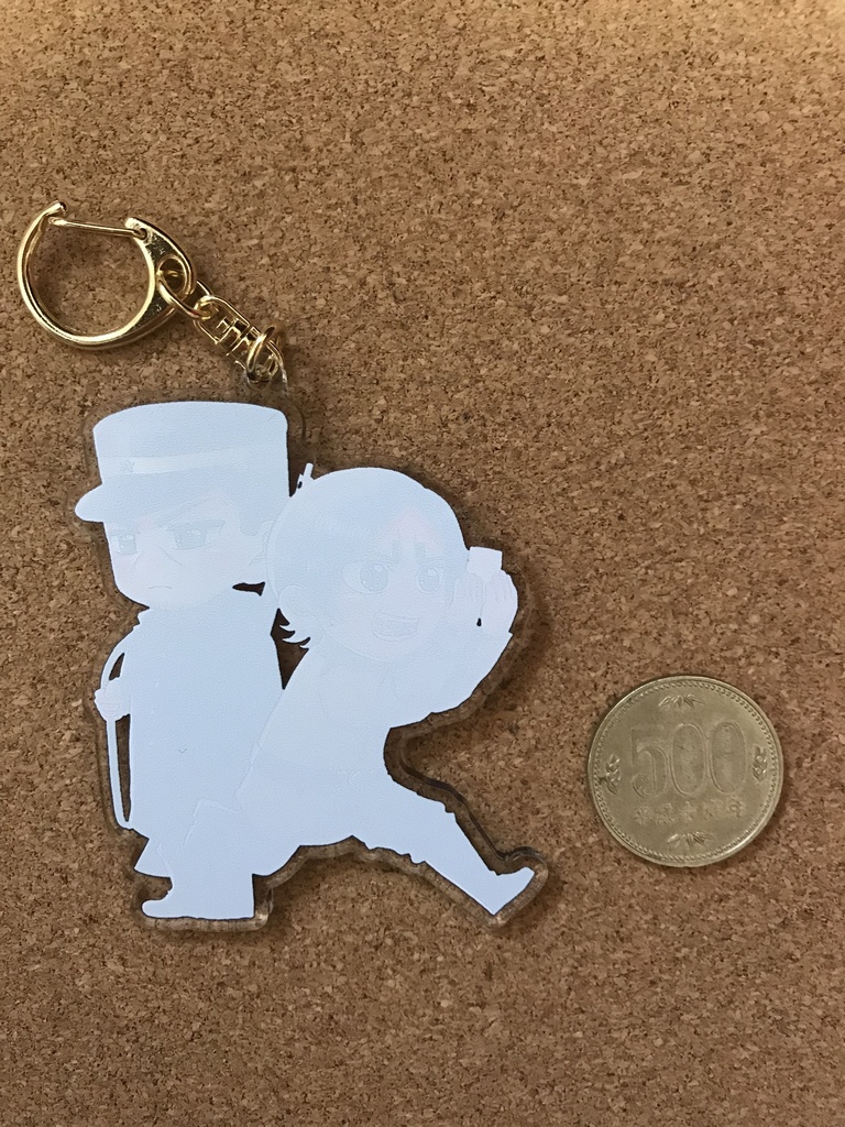 鯉+月アクリルキーホルダー