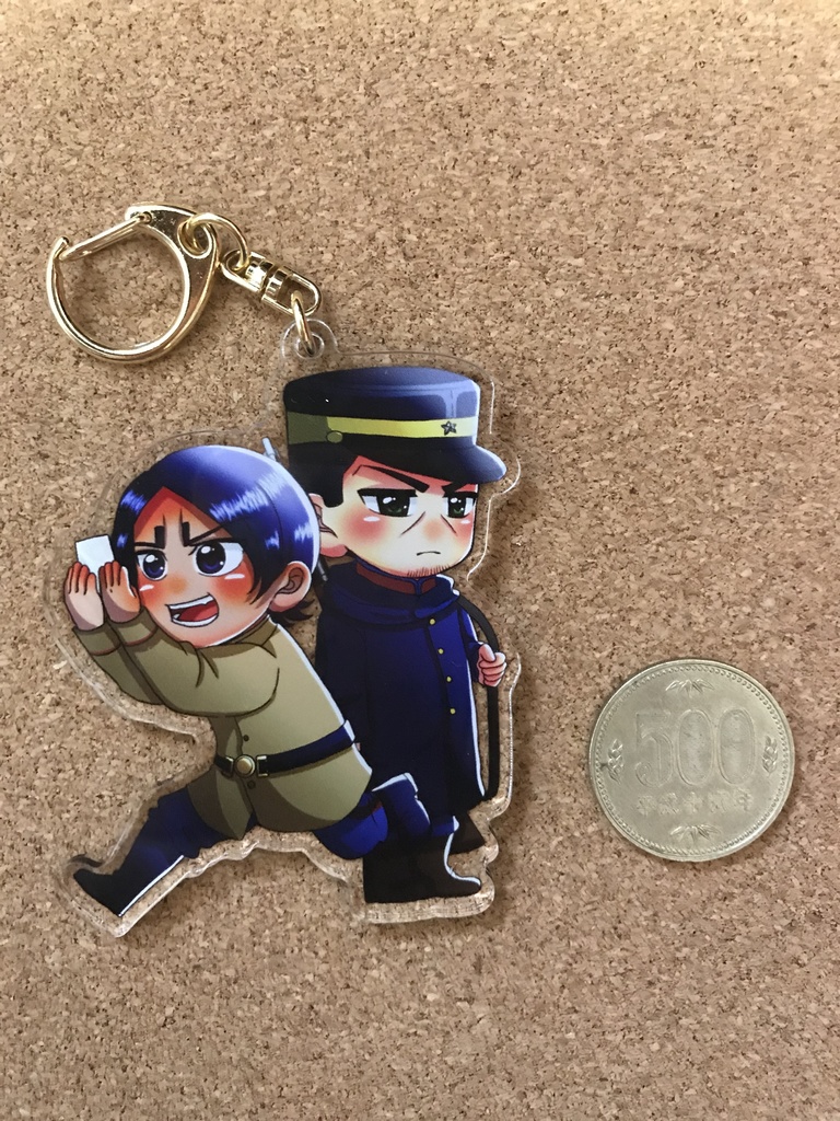 鯉+月アクリルキーホルダー