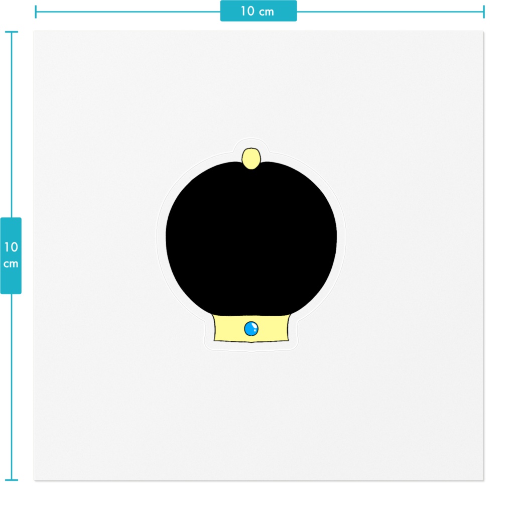 大豆もちの王冠ステッカー