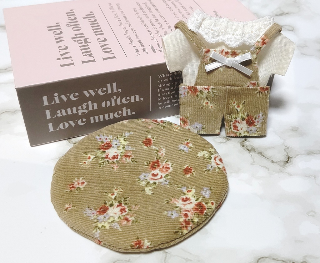 花柄サロペットセット