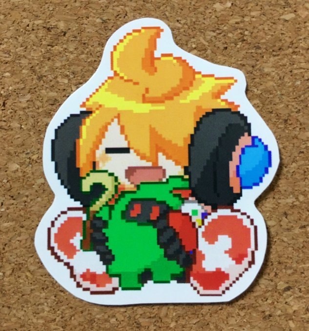 アタリくんとドットモンスターペアシールセット