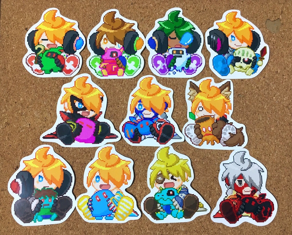 アタリくんとドットモンスターペアシールセット