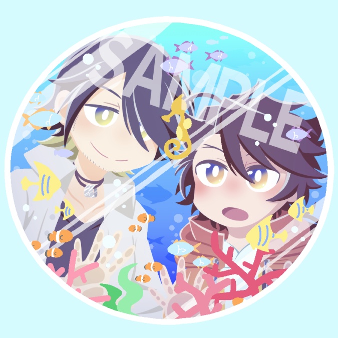 そね＆むつグリッターオイルアクキー