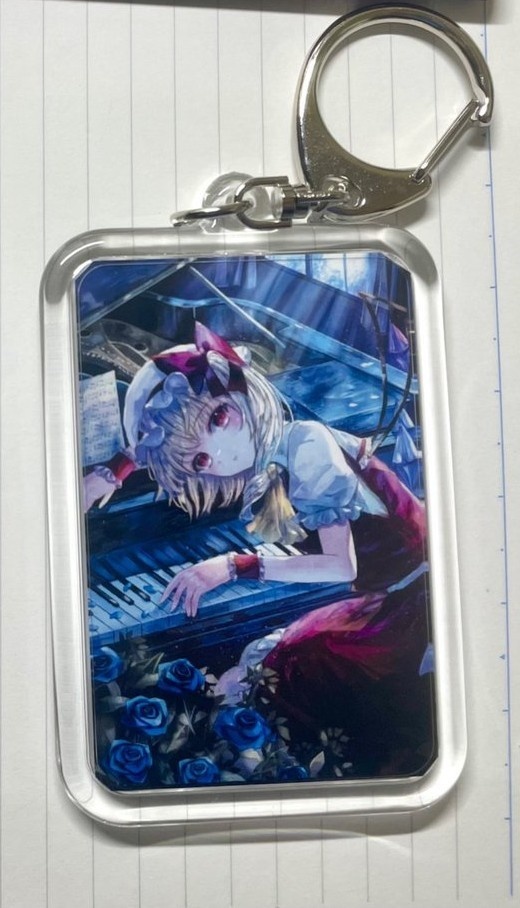フランドールの絵入りキーホルダー