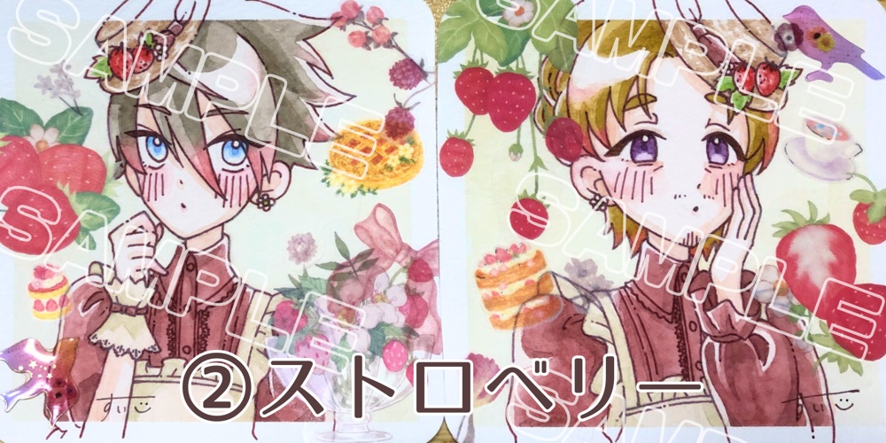 【てのひら原画/ロリィタ】SideM 握野英雄・山下次郎