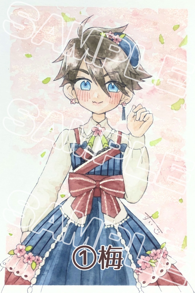 【ポストカード原画/ロリィタ】SideM 握野英雄・山下次郎