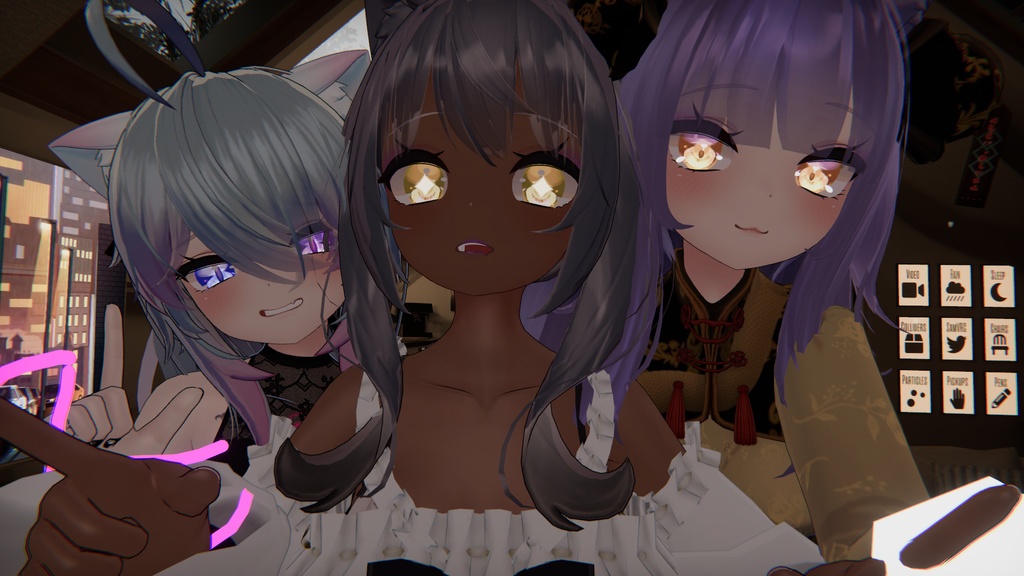 【舞夜向け】メイク&瞳テクスチャセット