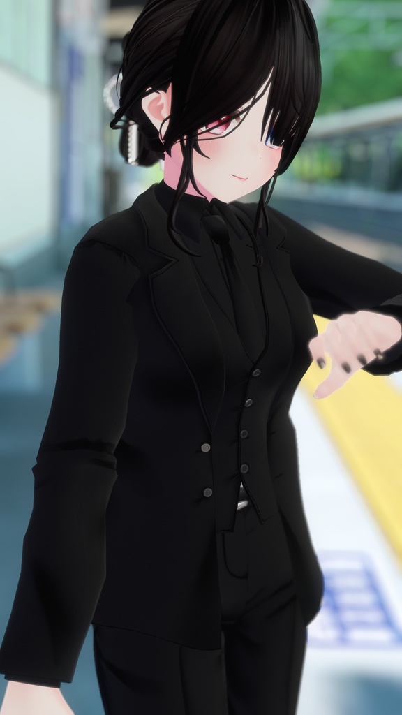 【複数アバター対応】スリーピーススーツ