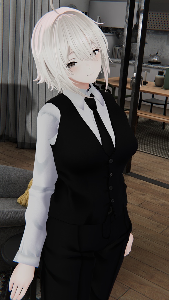 【複数アバター対応】スリーピーススーツ