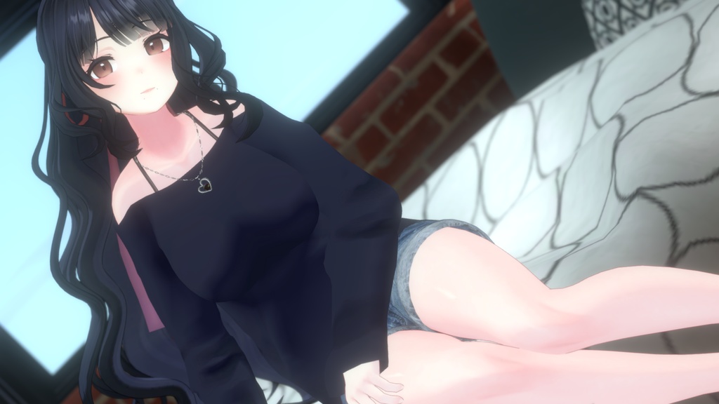 【桔梗用】レースアップシャツ