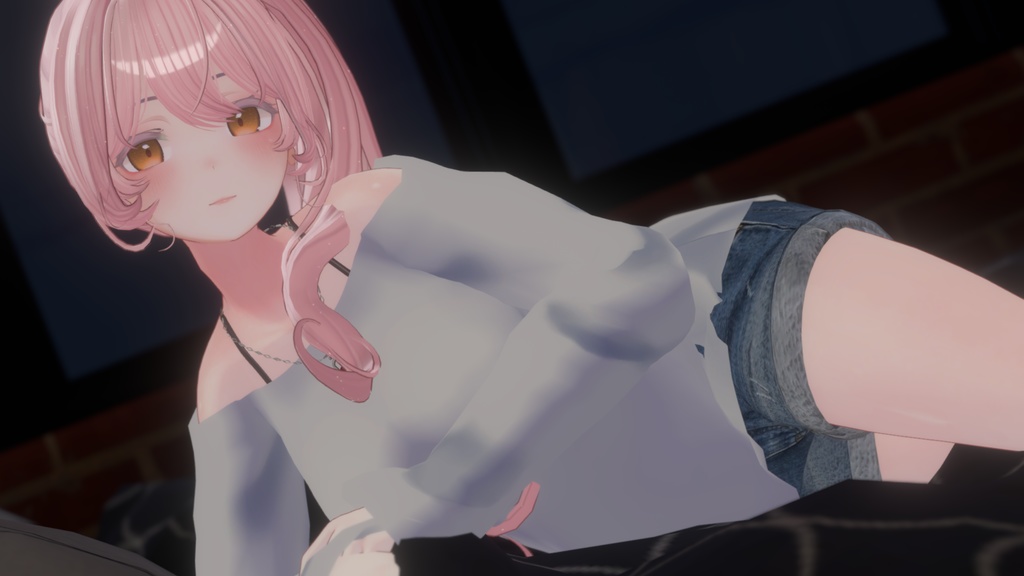 【桔梗用】レースアップシャツ