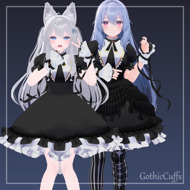 【VRC想定】ゴシックカフス