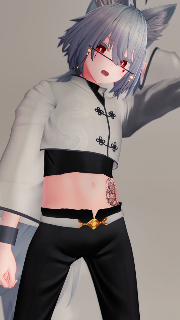 【2アバター対応】少年チャイナ