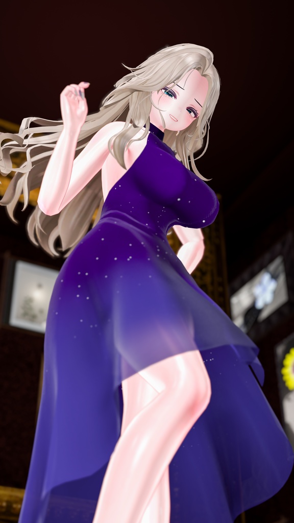 【改変応援SALE】コンテンポラリードレス【11アバター対応】