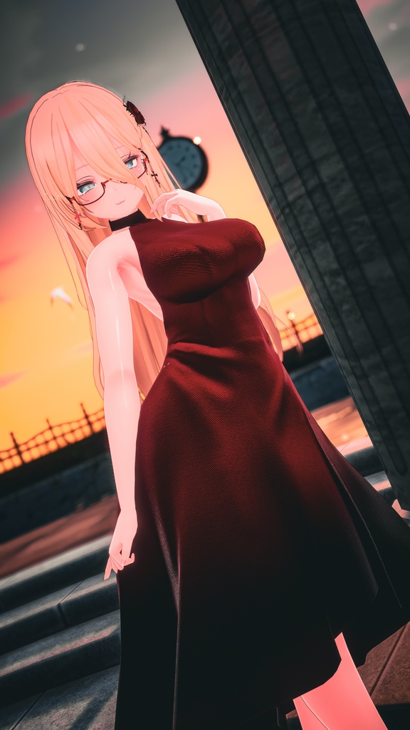 【改変応援SALE】コンテンポラリードレス【11アバター対応】