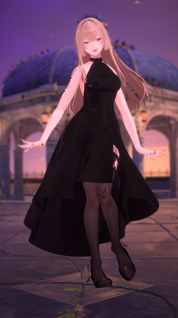 【改変応援SALE】コンテンポラリードレス【11アバター対応】