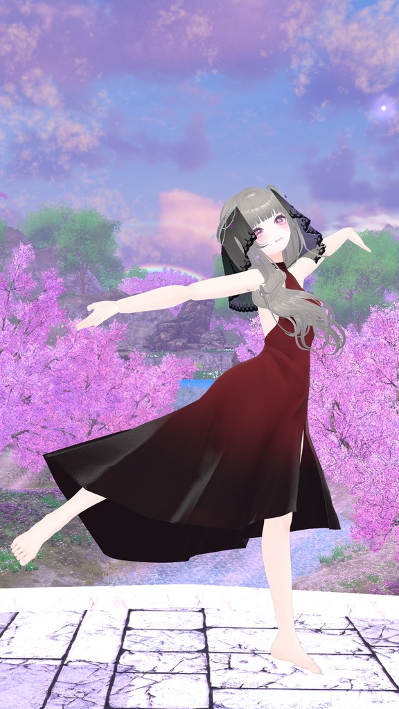 【改変応援SALE】コンテンポラリードレス【11アバター対応】