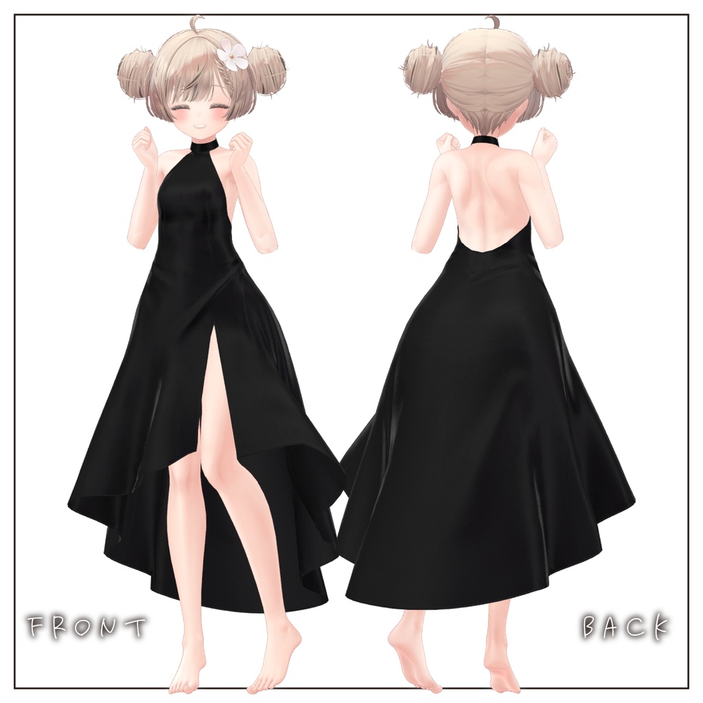 【改変応援SALE】コンテンポラリードレス【11アバター対応】