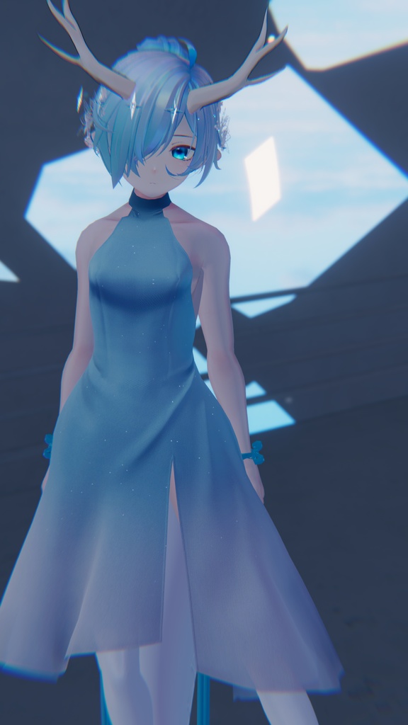 【改変応援SALE】コンテンポラリードレス【11アバター対応】