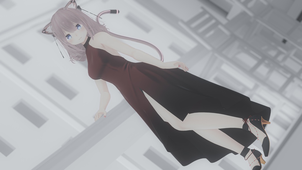 【改変応援SALE】コンテンポラリードレス【11アバター対応】