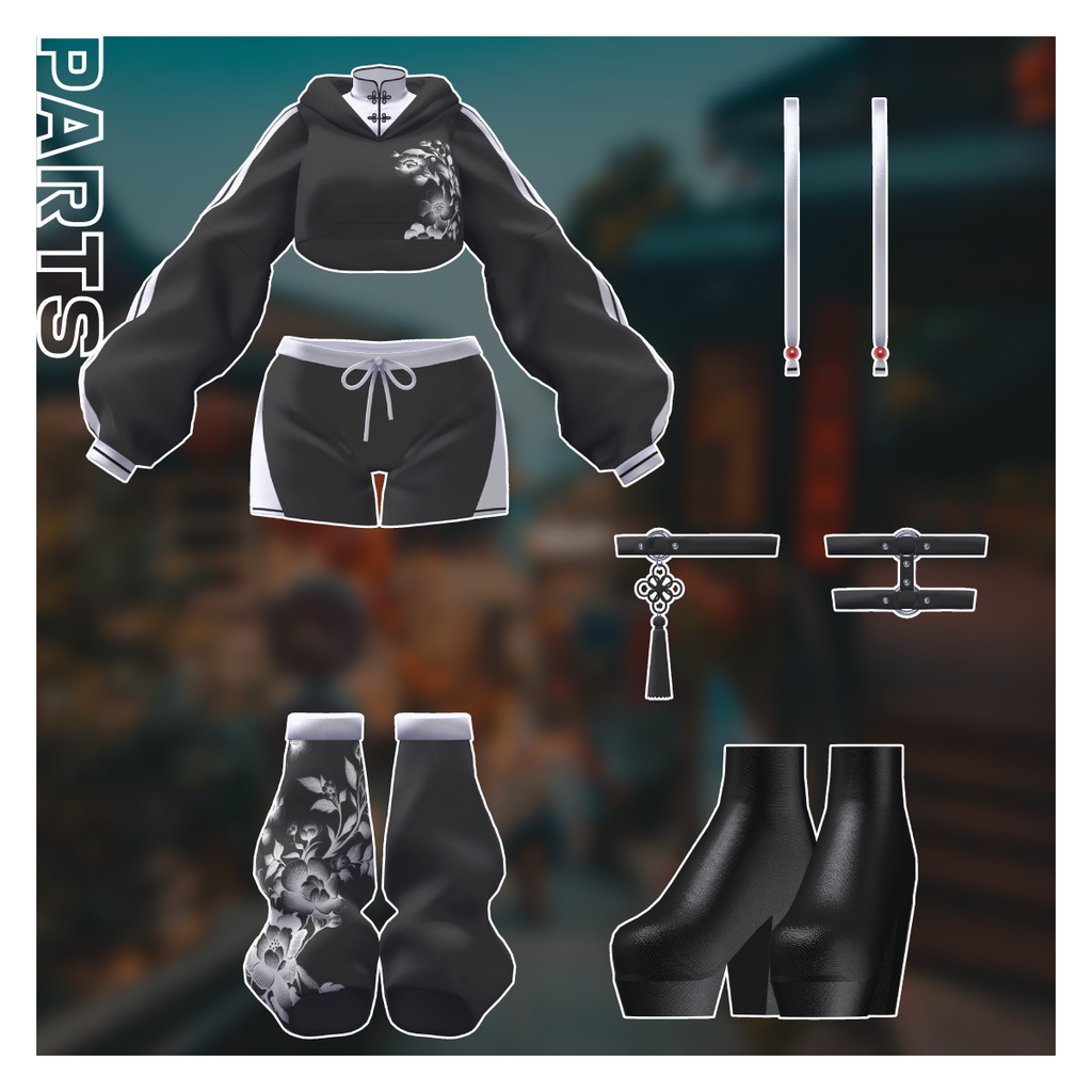 【複数アバター対応】ストリートチャイナ