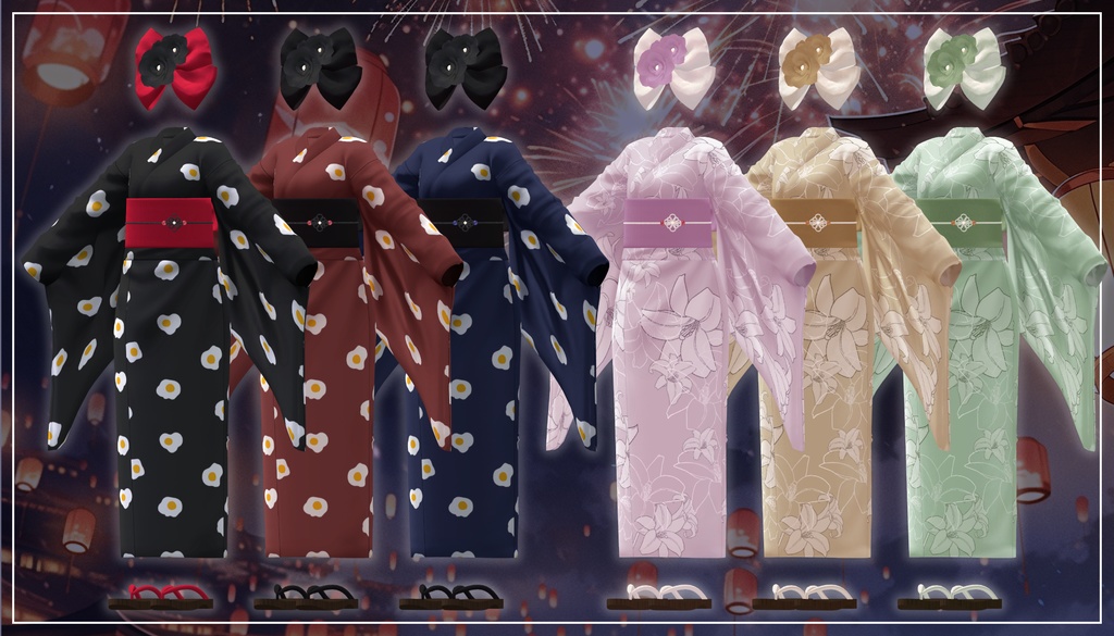 【複数アバター対応】ふつうのゆかた。V2