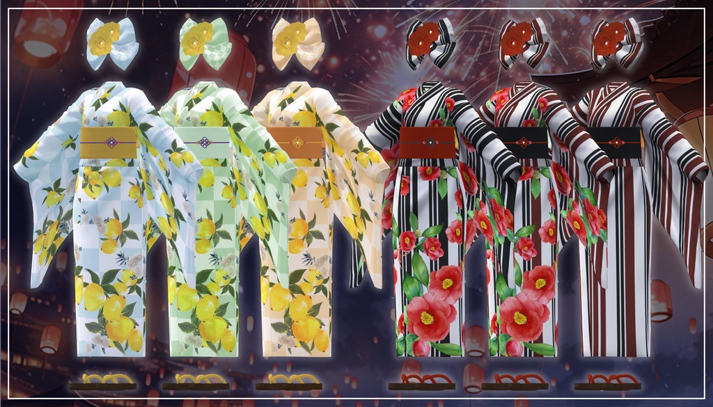 【複数アバター対応】ふつうのゆかた。V2