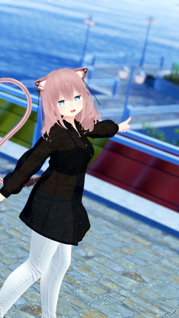 【複数アバター対応】シースルーシャツセット