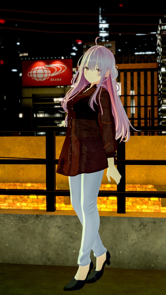 【複数アバター対応】シースルーシャツセット