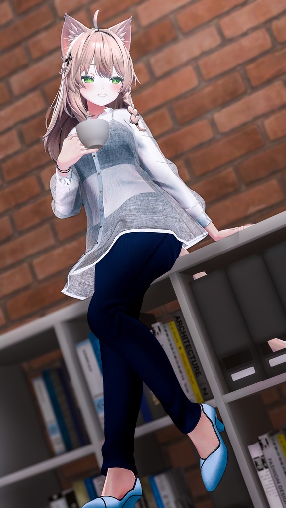 【複数アバター対応】シースルーシャツセット