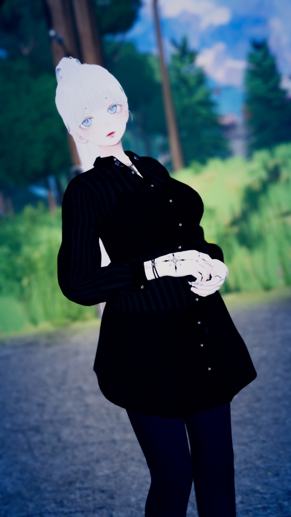 【複数アバター対応】シースルーシャツセット