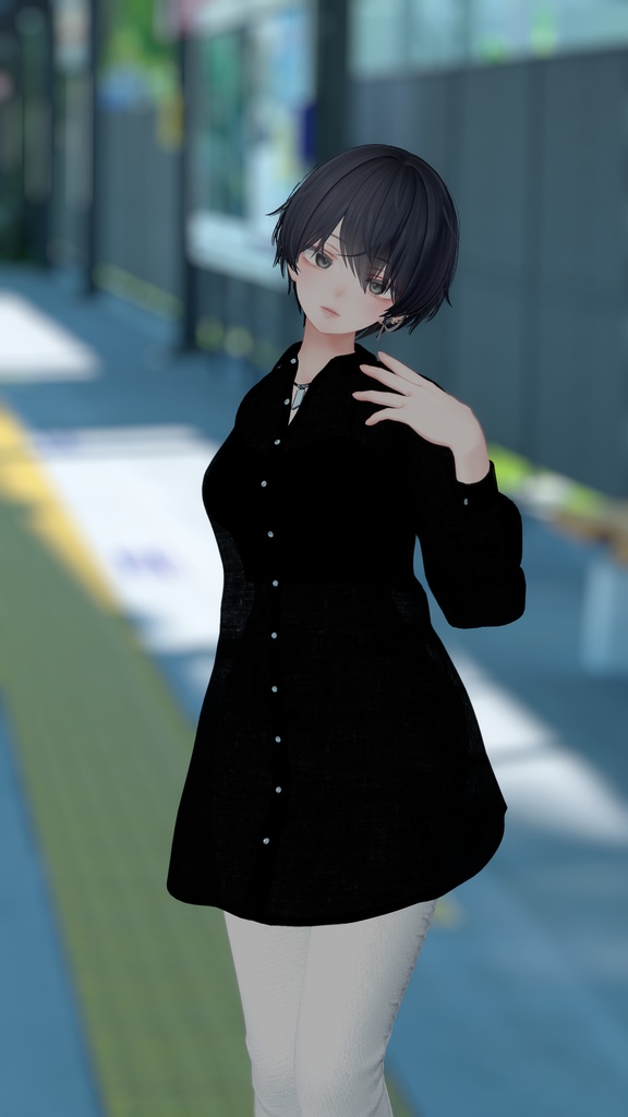 【複数アバター対応】シースルーシャツセット