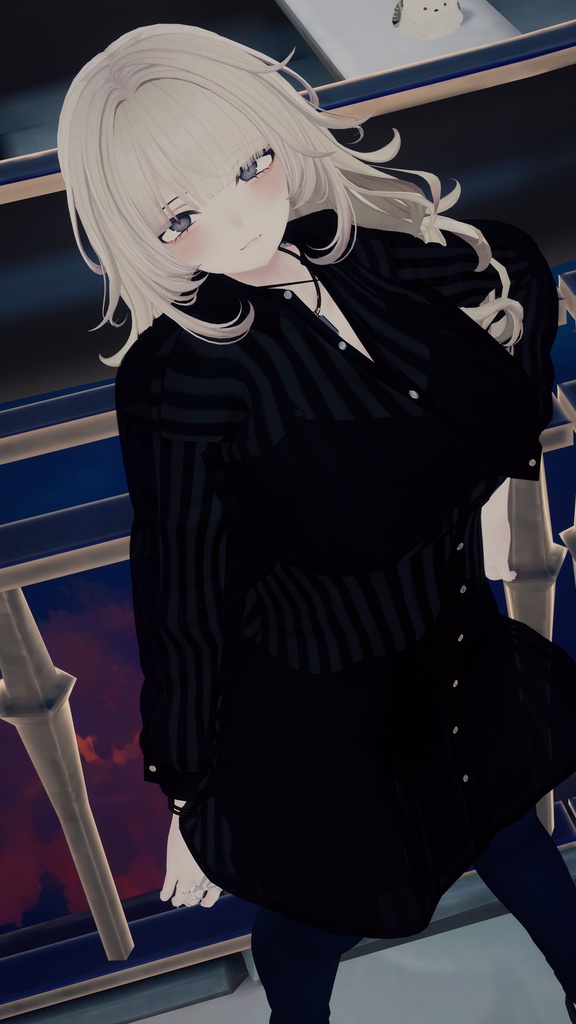 【複数アバター対応】シースルーシャツセット