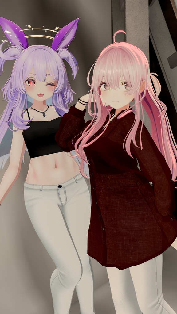 【複数アバター対応】シースルーシャツセット