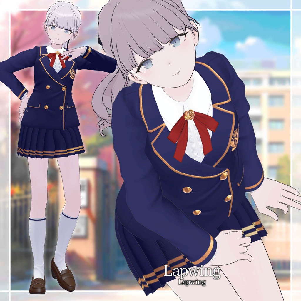 【複数アバター対応】聖ヴィオレット女学院制服