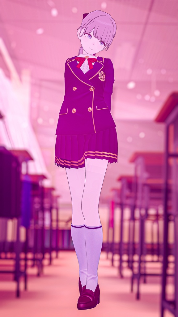 【複数アバター対応】聖ヴィオレット女学院制服