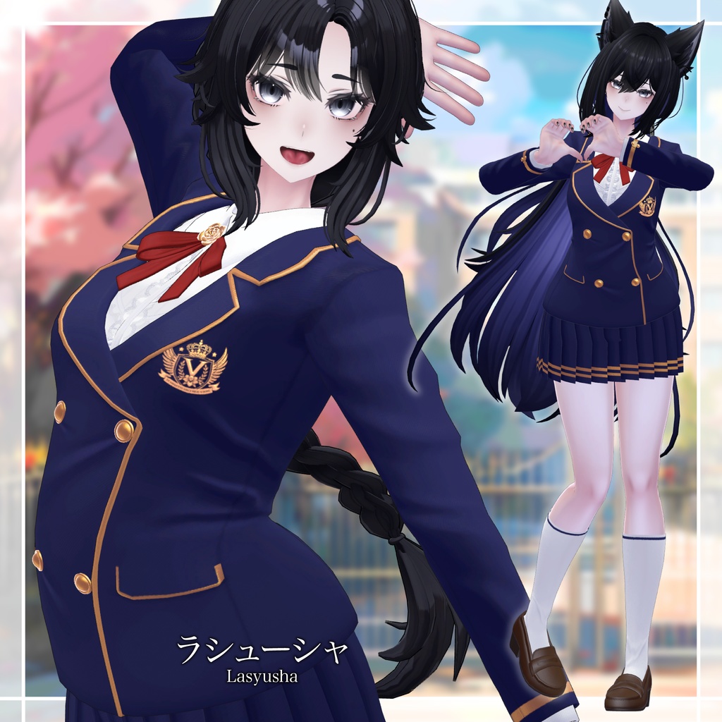 【複数アバター対応】聖ヴィオレット女学院制服