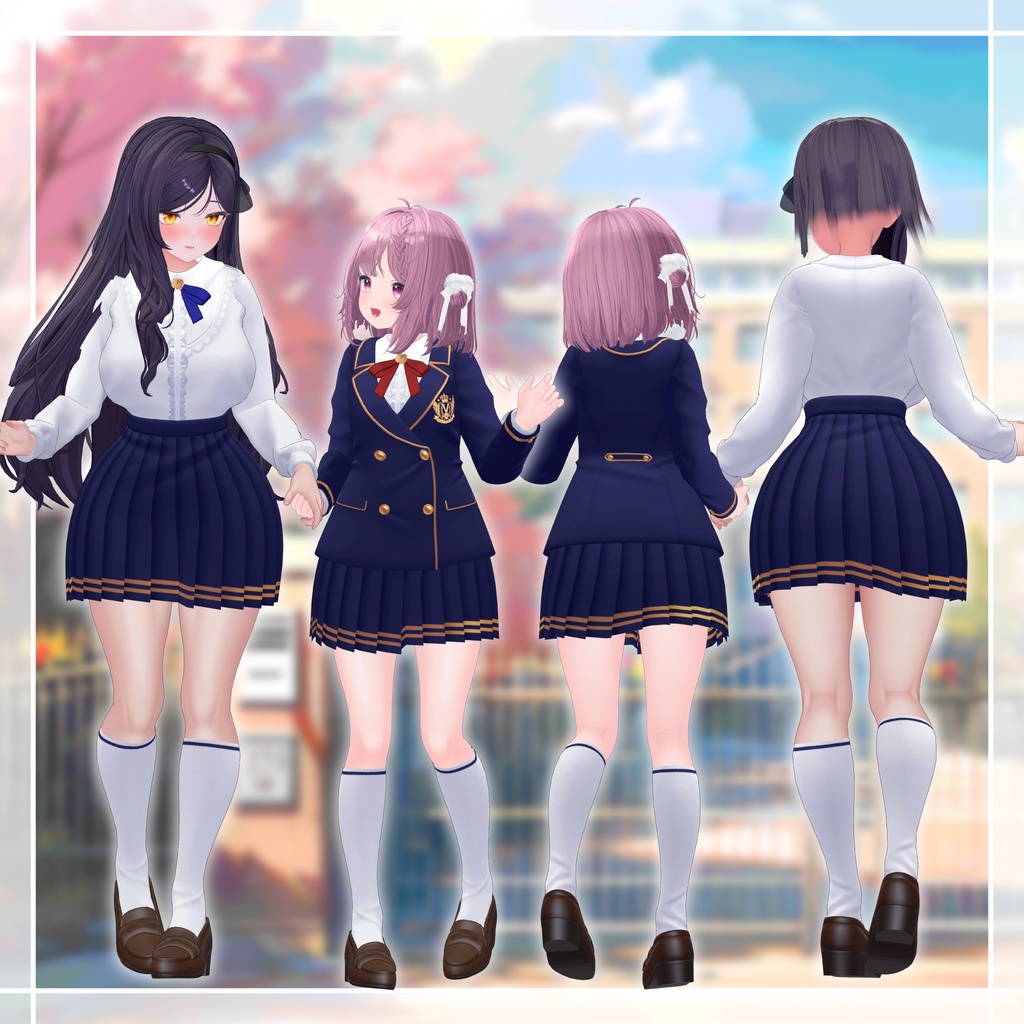 【複数アバター対応】聖ヴィオレット女学院制服