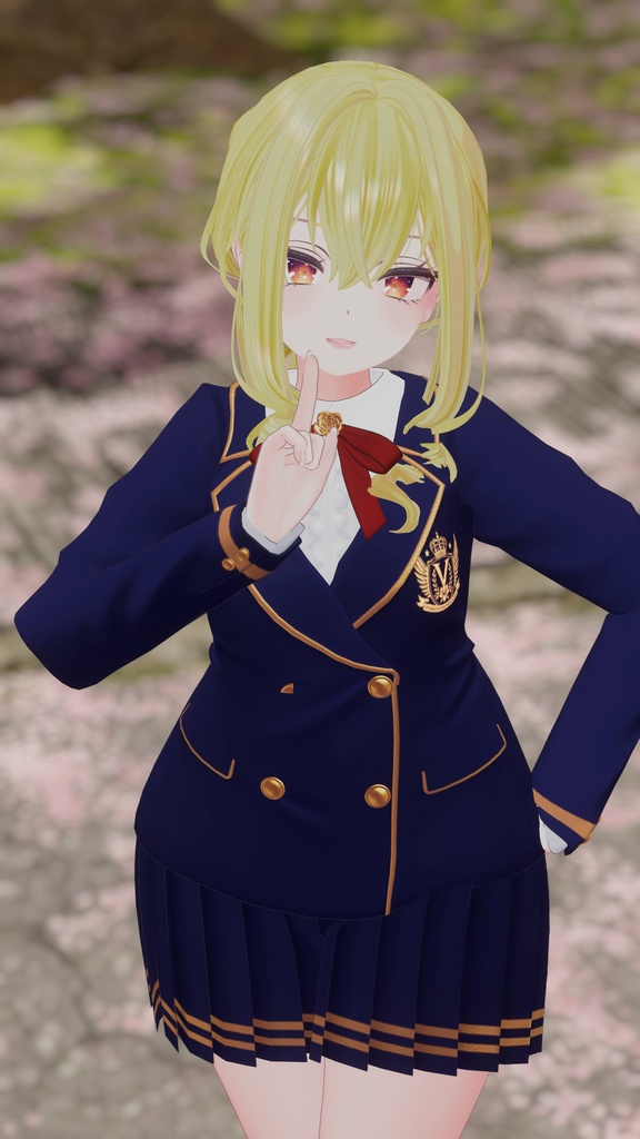 【複数アバター対応】聖ヴィオレット女学院制服