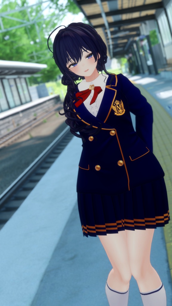 【複数アバター対応】聖ヴィオレット女学院制服