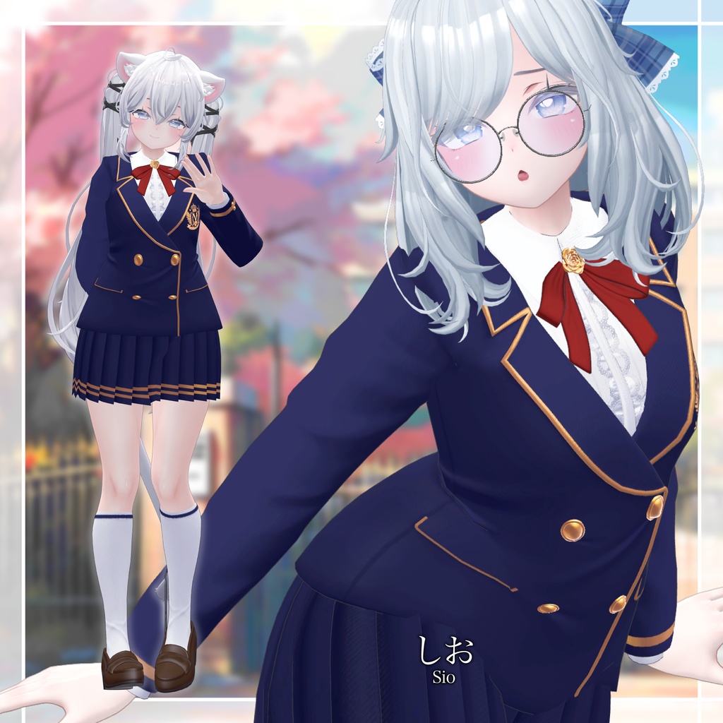 【複数アバター対応】聖ヴィオレット女学院制服