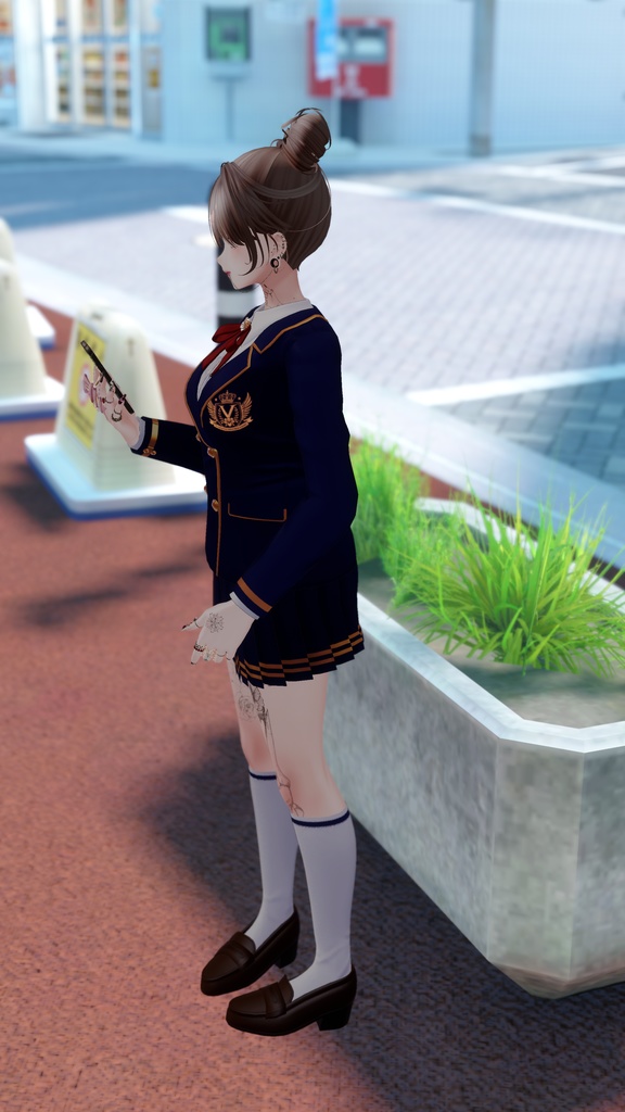 【複数アバター対応】聖ヴィオレット女学院制服