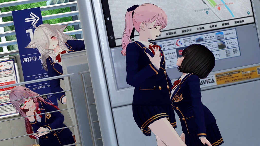 【複数アバター対応】聖ヴィオレット女学院制服