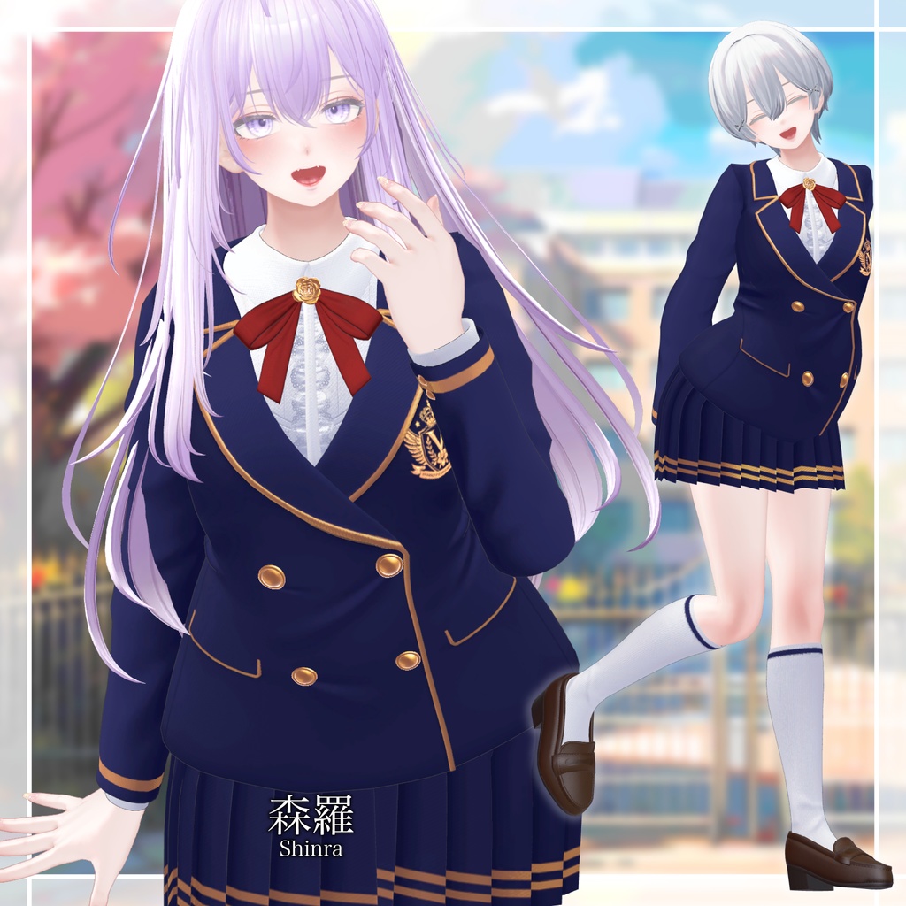 【複数アバター対応】聖ヴィオレット女学院制服