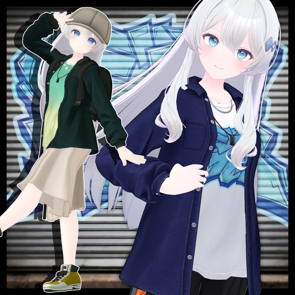 👟SALE👟路地裏オフビート【19アバター対応】【YMファンメイド】