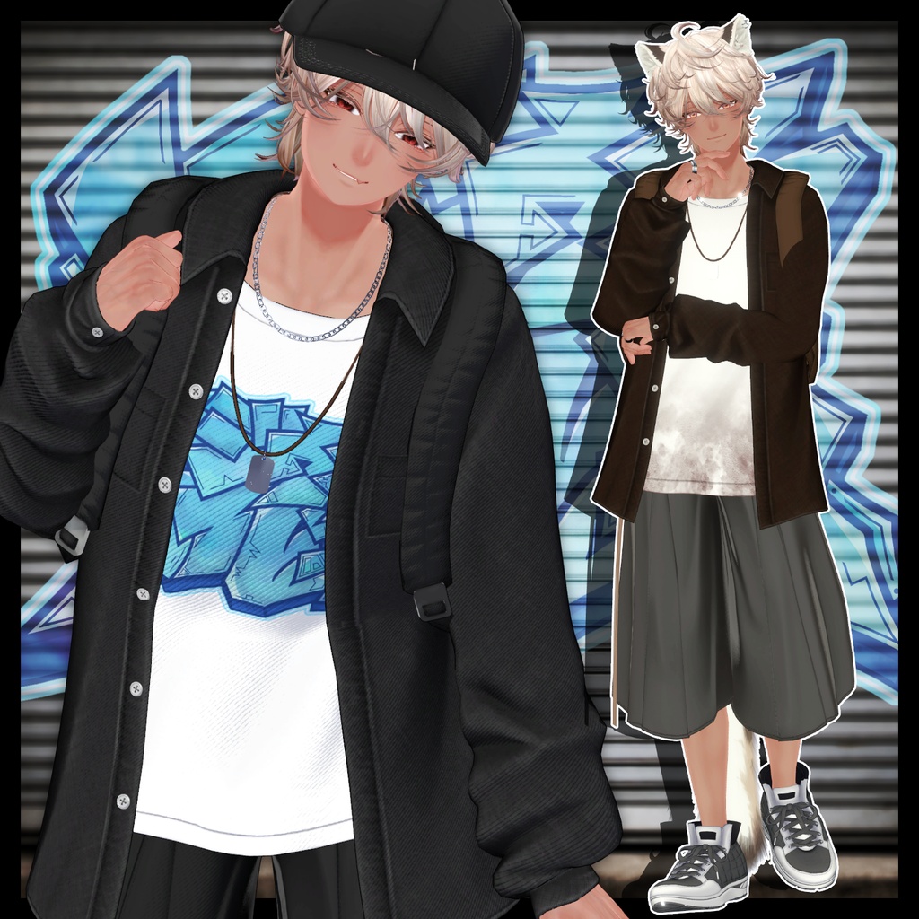 👟SALE👟路地裏オフビート【19アバター対応】【YMファンメイド】