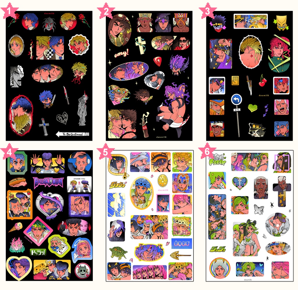 JOJO ステッカーシート