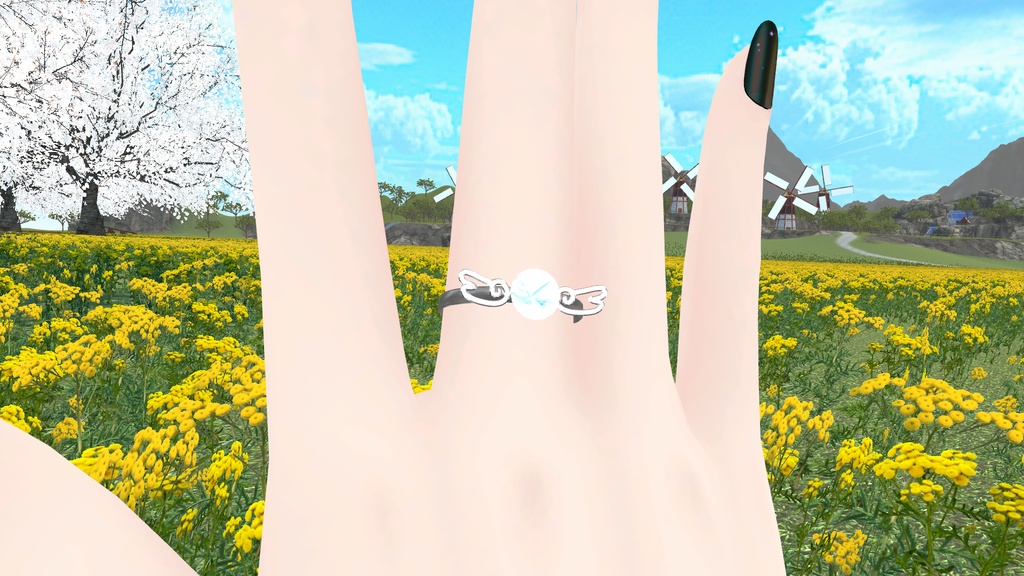 【VRC向けアクセ】AngelRing
